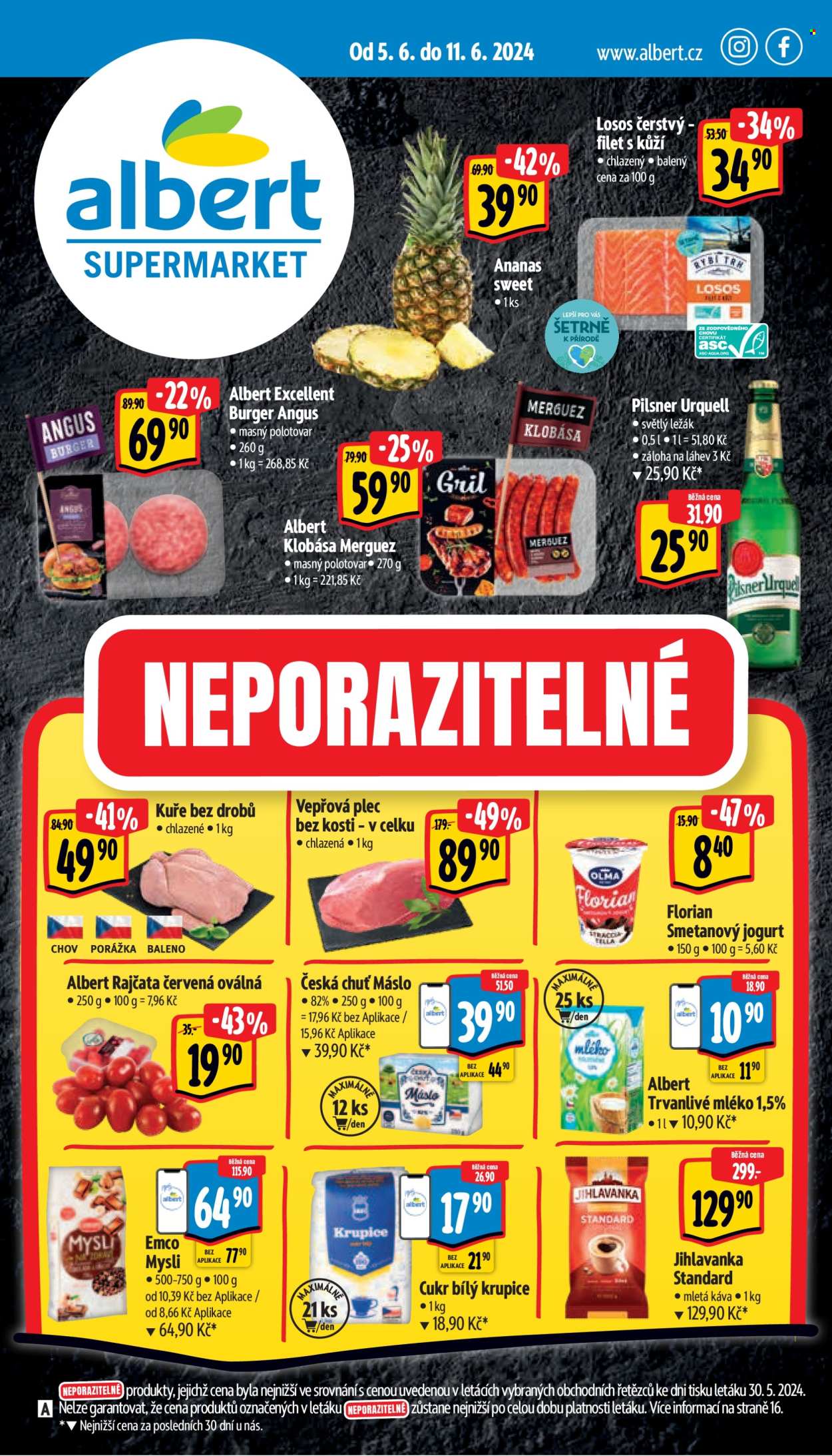 Leták Albert Supermarket - 5.6.2024 - 11.6.2024. Strana 1