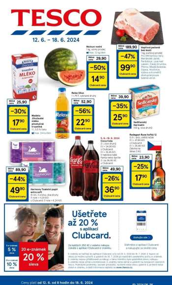 Leták TESCO - 12.6.2024 - 18.6.2024.