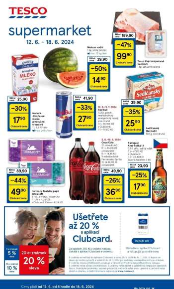 Leták TESCO supermarket - 12.6.2024 - 18.6.2024.