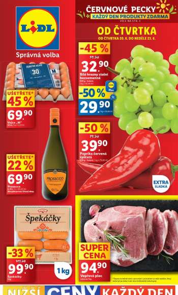 Leták Lidl - 20.6.2024 - 23.6.2024.