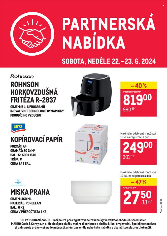 Leták MAKRO - 22.6.2024 - 23.6.2024. Strana 1