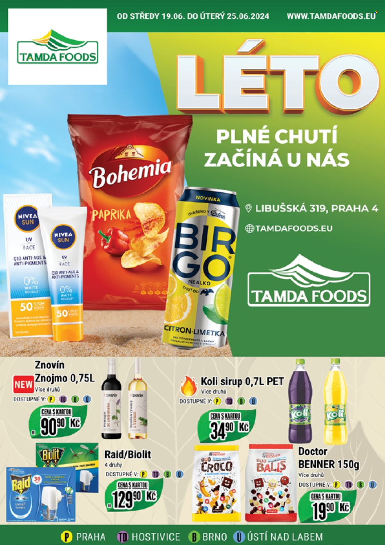 Leták Tamda Foods - 19.6.2024 - 25.6.2024. Strana 1