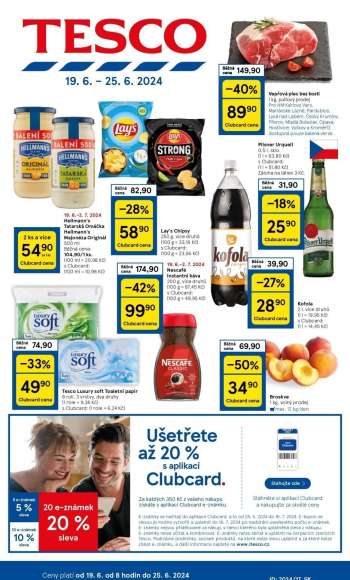 Leták TESCO - 19.6.2024 - 25.6.2024.