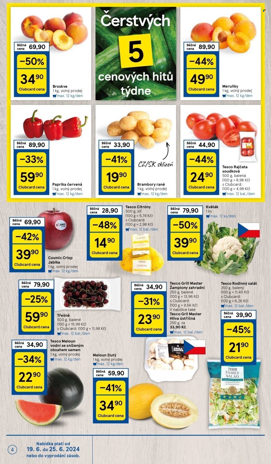 Leták TESCO - 19.6.2024 - 25.6.2024. Strana 4