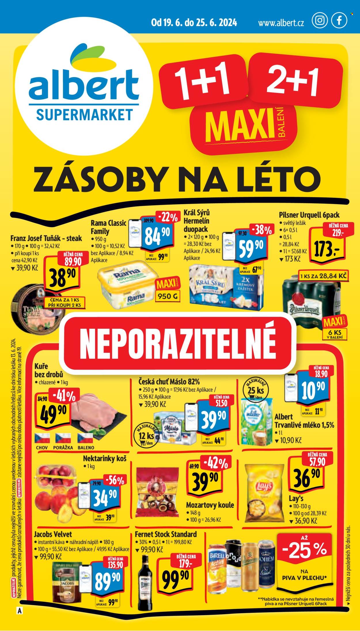 Leták Albert Supermarket - 19.6.2024 - 25.6.2024. Strana 1