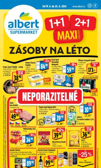 Leták Albert Supermarket - 19.6.2024 - 25.6.2024.
