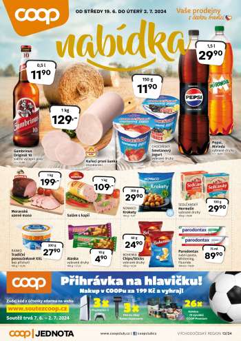 Leták coop JEDNOTA - 19.6.2024 - 2.7.2024.