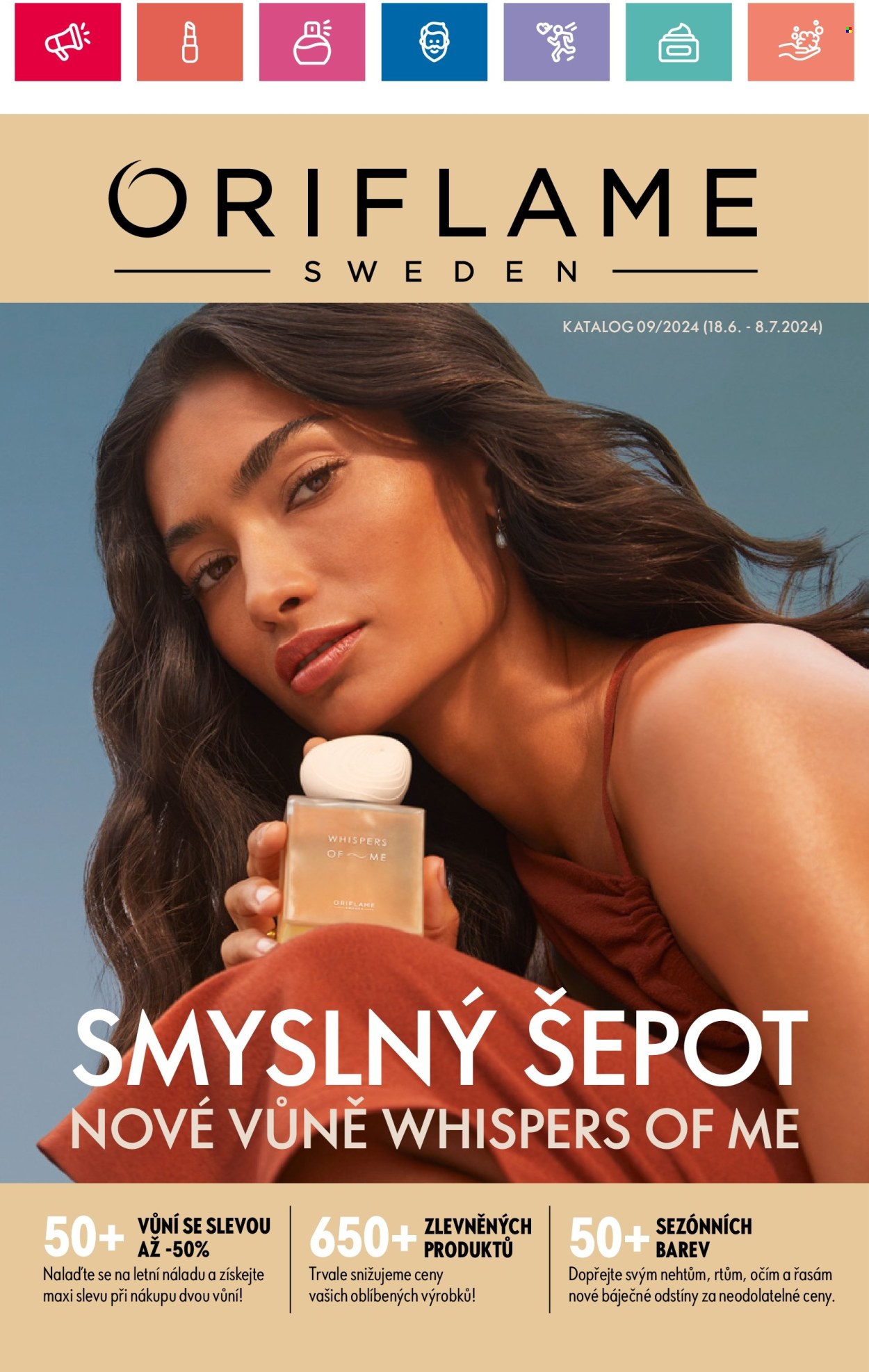 Leták ORIFLAME - 18.6.2024 - 8.7.2024. Strana 1
