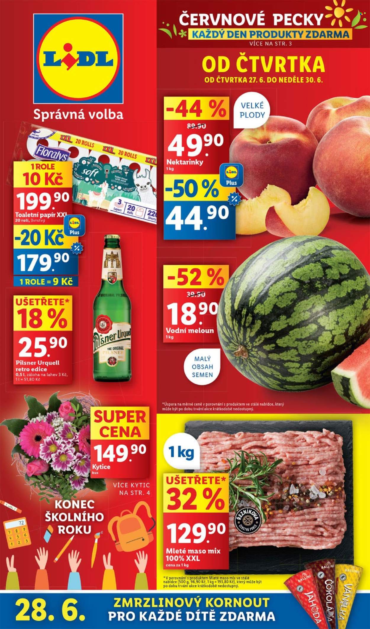 Leták Lidl - 27.6.2024 - 30.6.2024. Strana 1