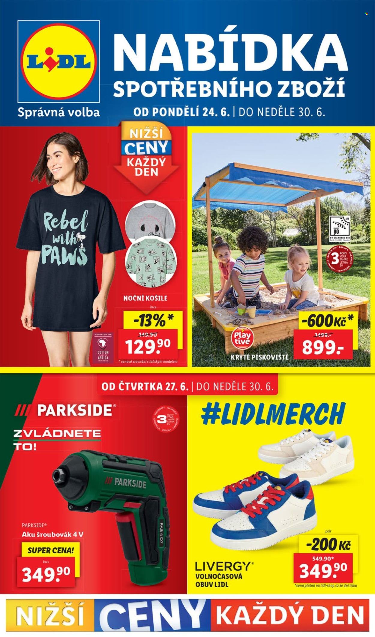 Leták Lidl - 24.6.2024 - 30.6.2024. Strana 1