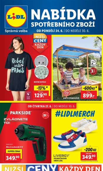 Leták Lidl - 24.6.2024 - 30.6.2024.