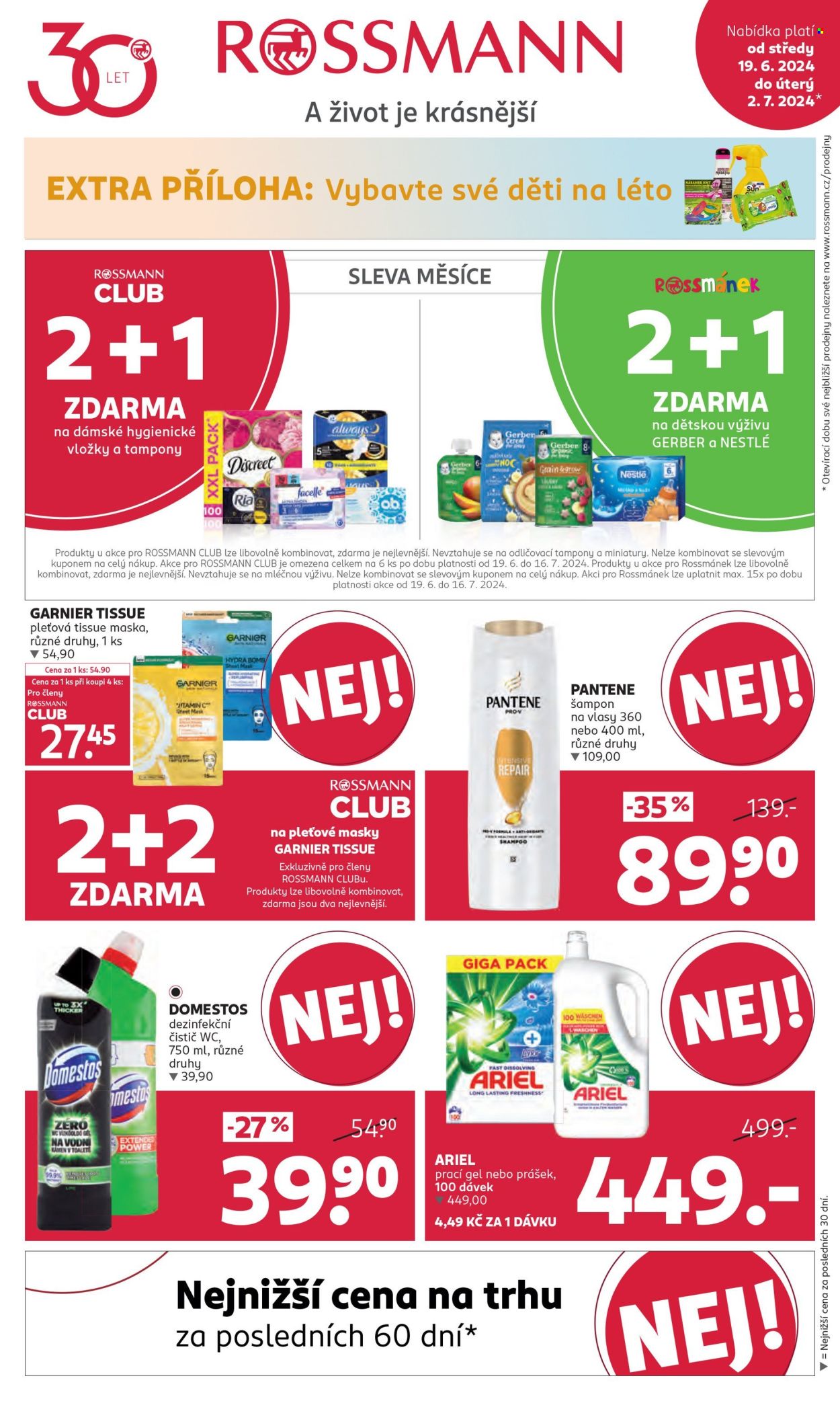 Leták ROSSMANN - 19.6.2024 - 2.7.2024. Strana 1
