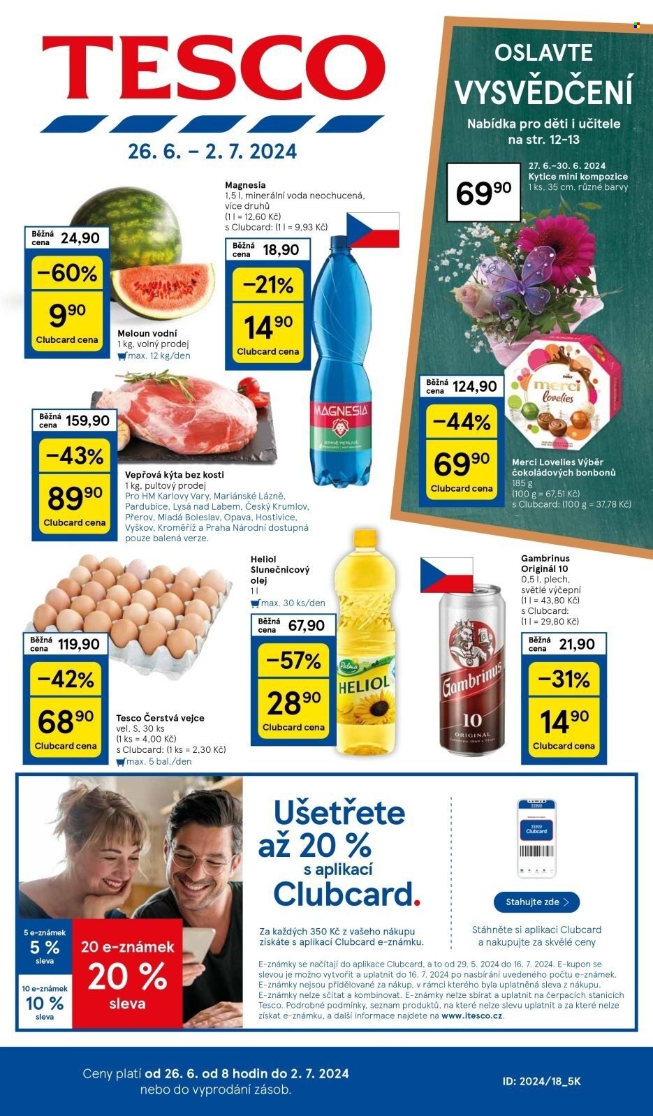 Leták TESCO - 26.6.2024 - 2.7.2024. Strana 1