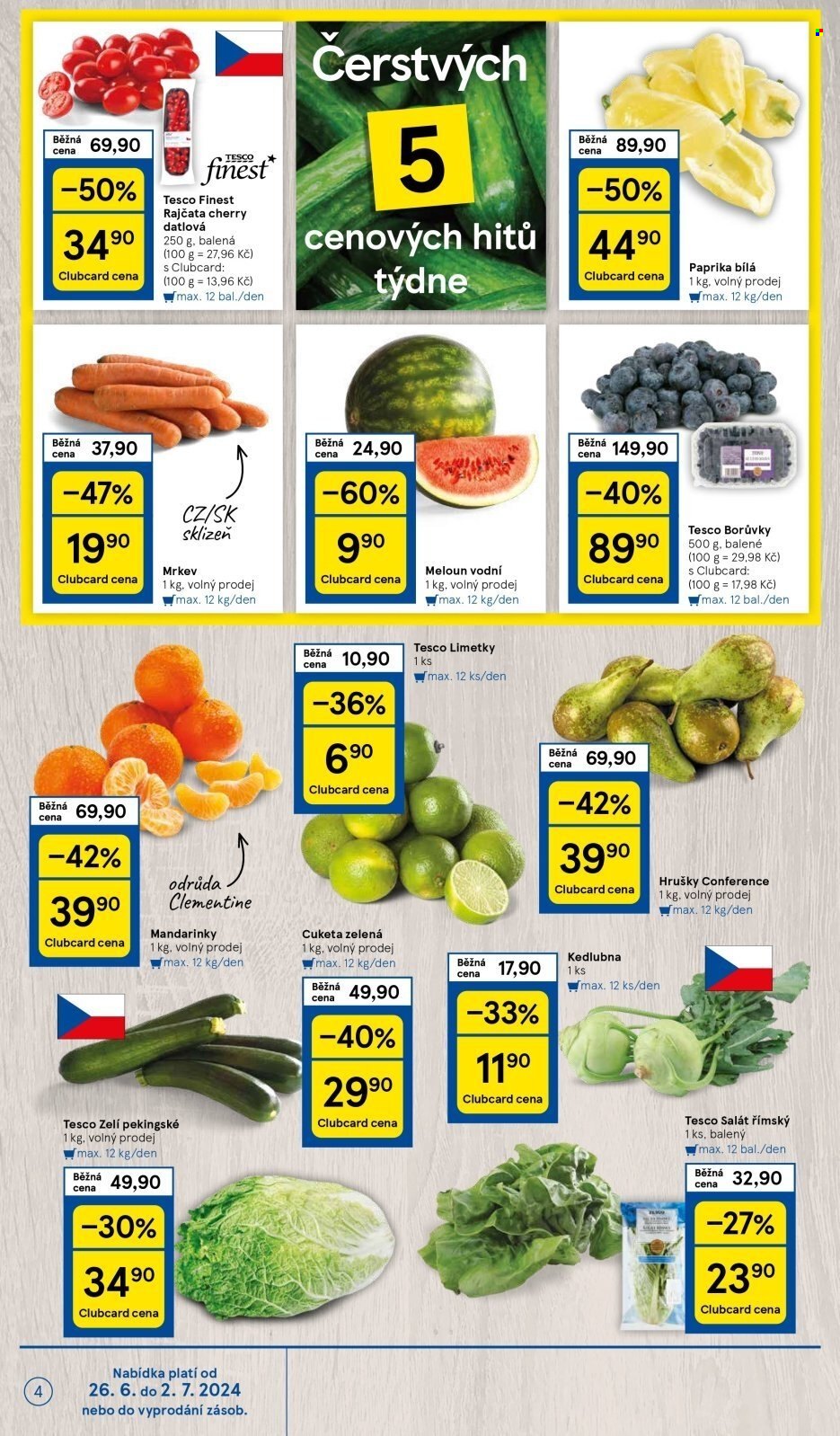 Leták TESCO - 26.6.2024 - 2.7.2024. Strana 4