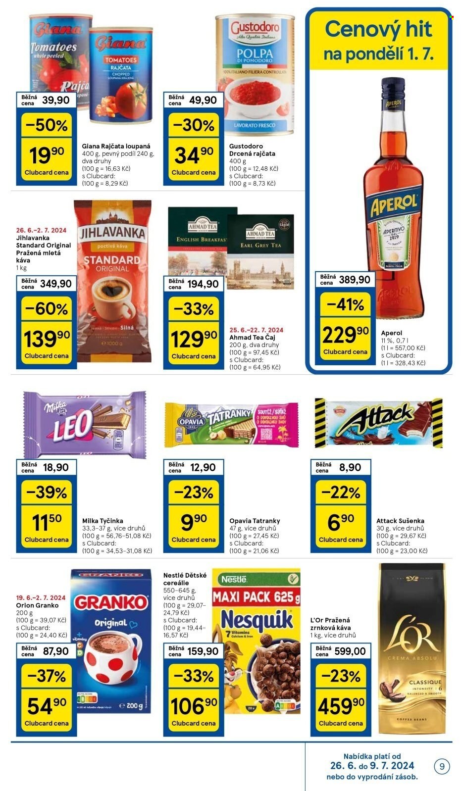 Leták TESCO - 26.6.2024 - 2.7.2024. Strana 9
