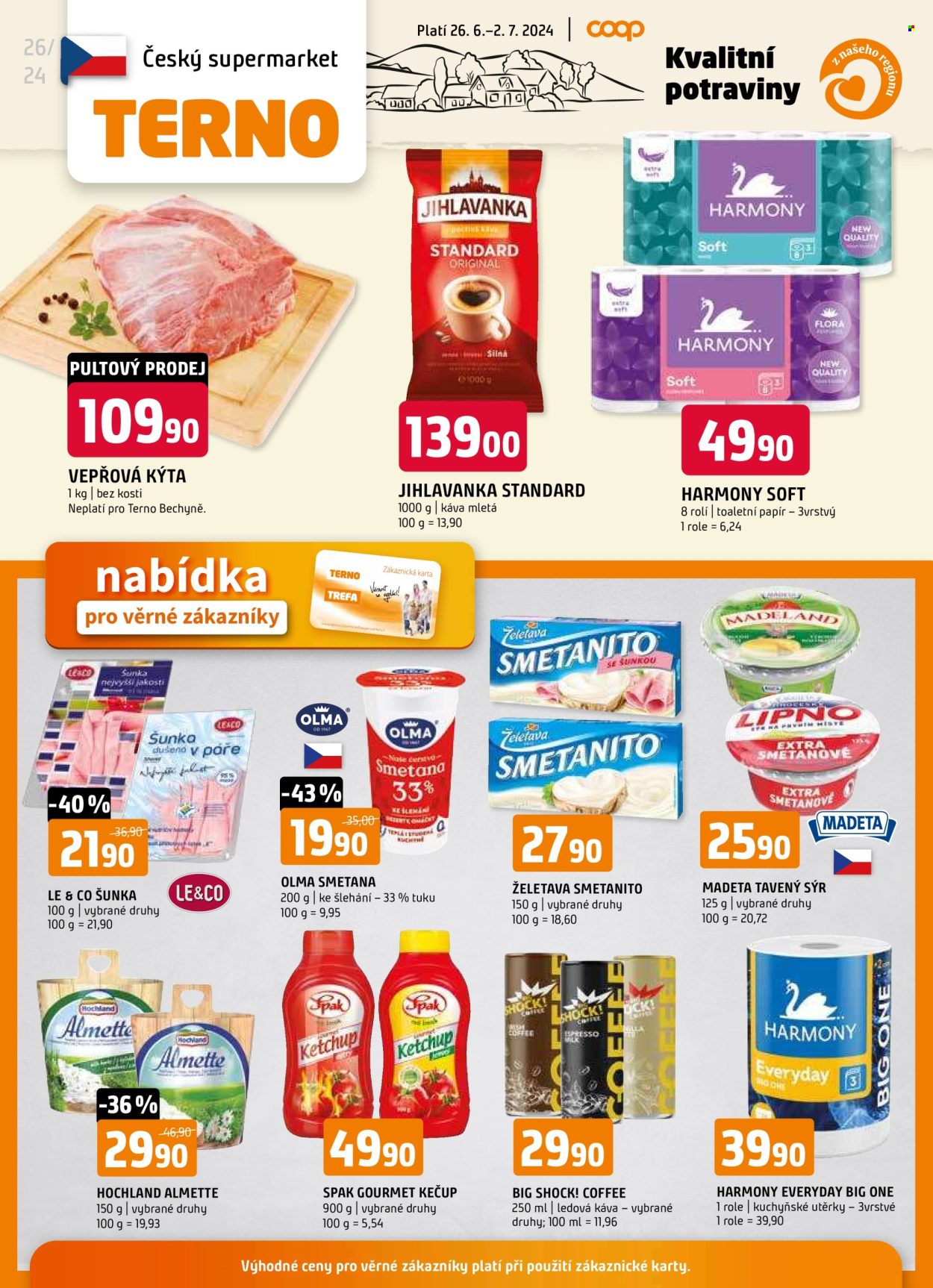 Leták coop TERNO - 26.6.2024 - 2.7.2024. Strana 16