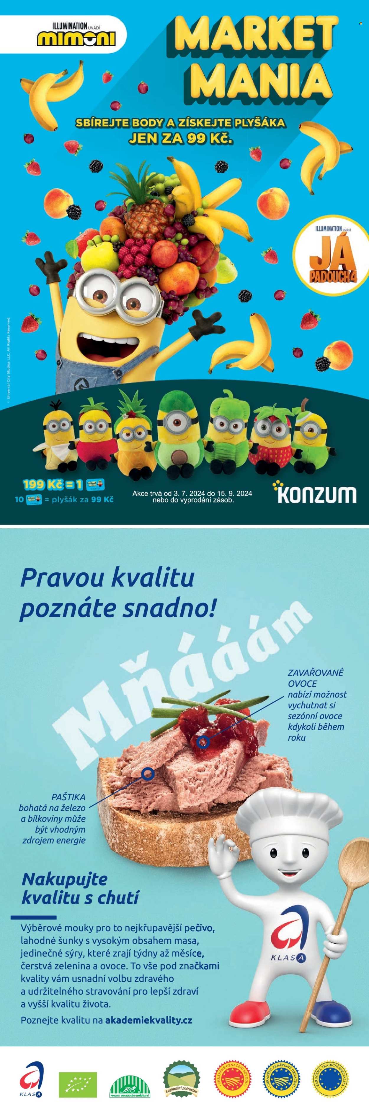 Leták Konzum - 26.6.2024 - 9.7.2024. Strana 2