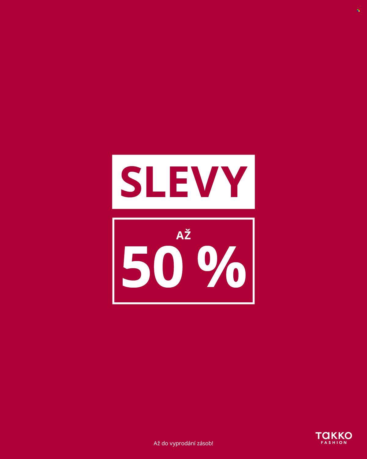 Leták Takko. Strana 1