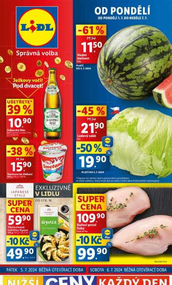 Leták Lidl - 1.7.2024 - 7.7.2024.
