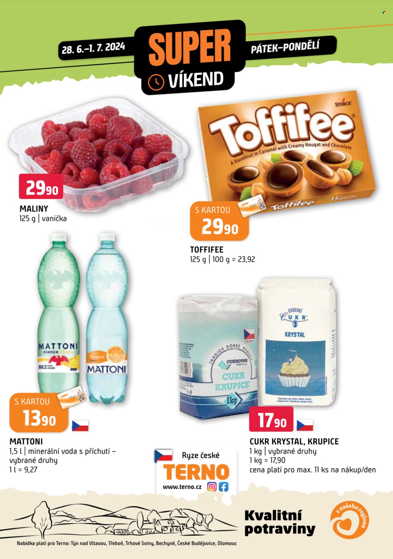 Leták coop TERNO - 28.6.2024 - 1.7.2024. Strana 1