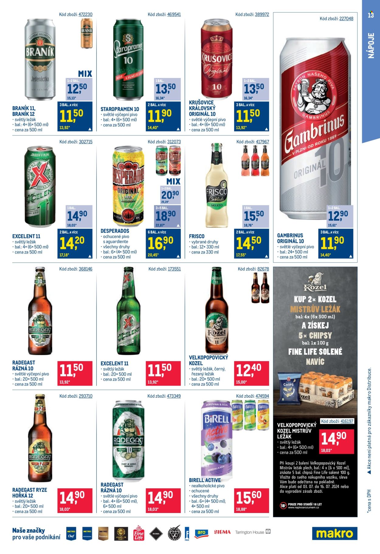 Leták MAKRO - 3.7.2024 - 16.7.2024. Strana 13
