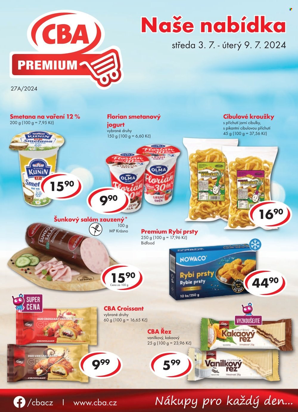 Leták CBA Premium - 3.7.2024 - 9.7.2024. Strana 1