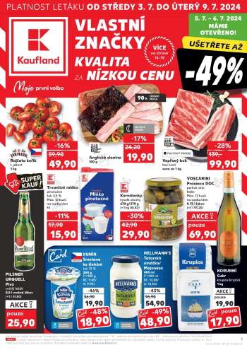 Leták Kaufland - 3.7.2024 - 9.7.2024.