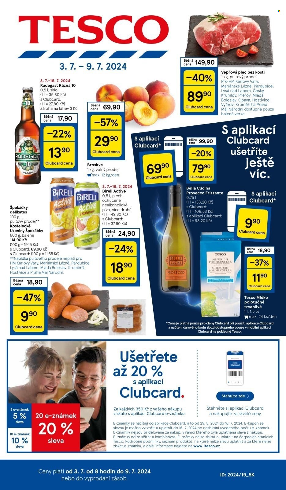 Leták TESCO - 3.7.2024 - 9.7.2024. Strana 1