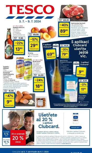 Leták TESCO - 3.7.2024 - 9.7.2024.