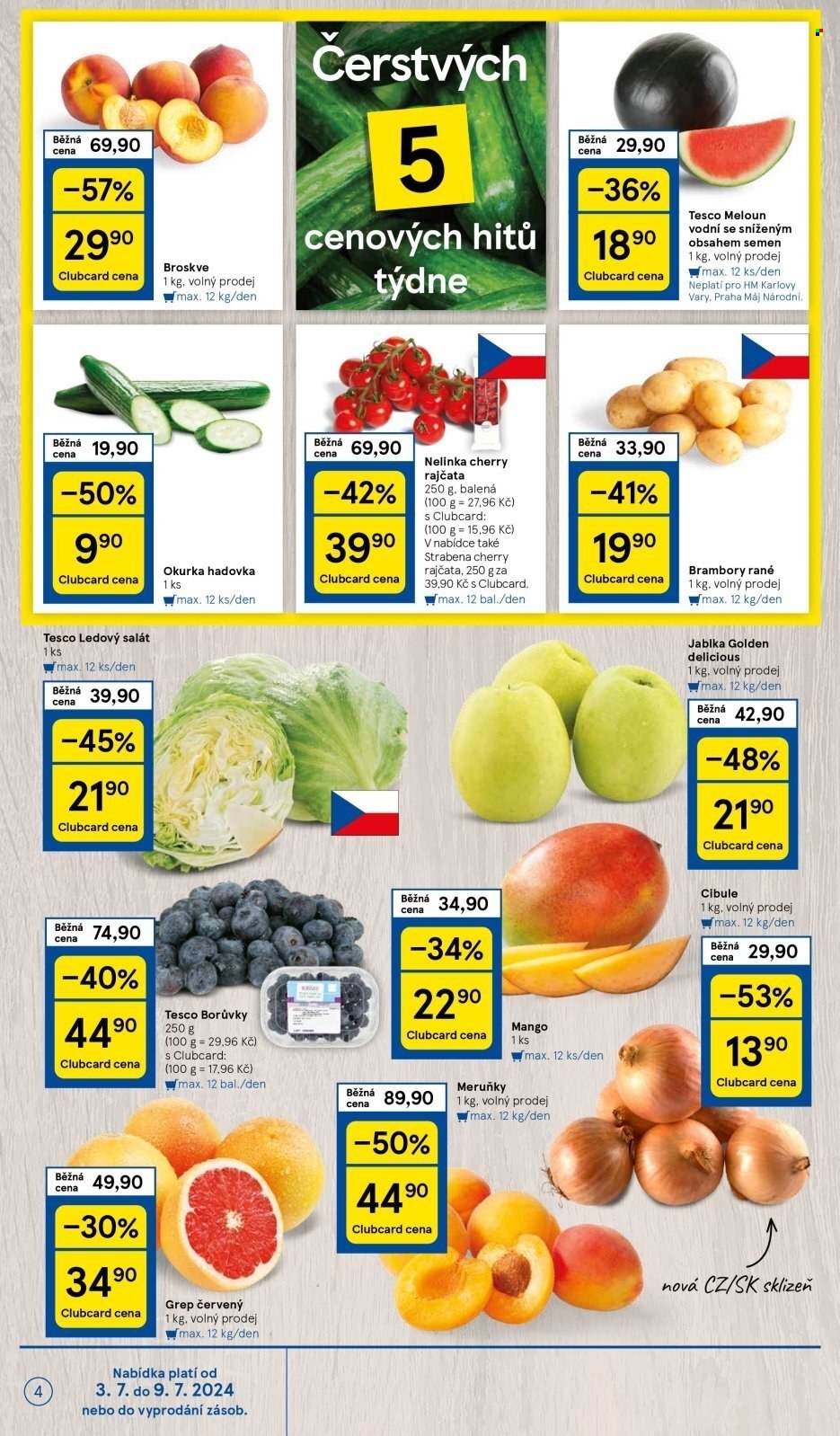 Leták TESCO - 3.7.2024 - 9.7.2024. Strana 4