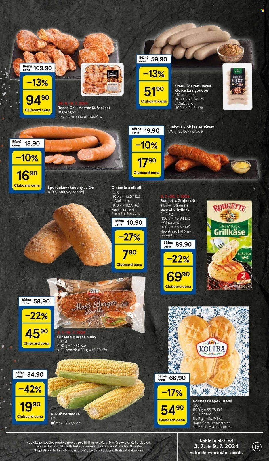 Leták TESCO - 3.7.2024 - 9.7.2024. Strana 15