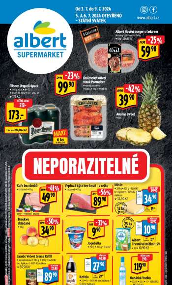 Leták Albert Supermarket - 3.7.2024 - 9.7.2024.