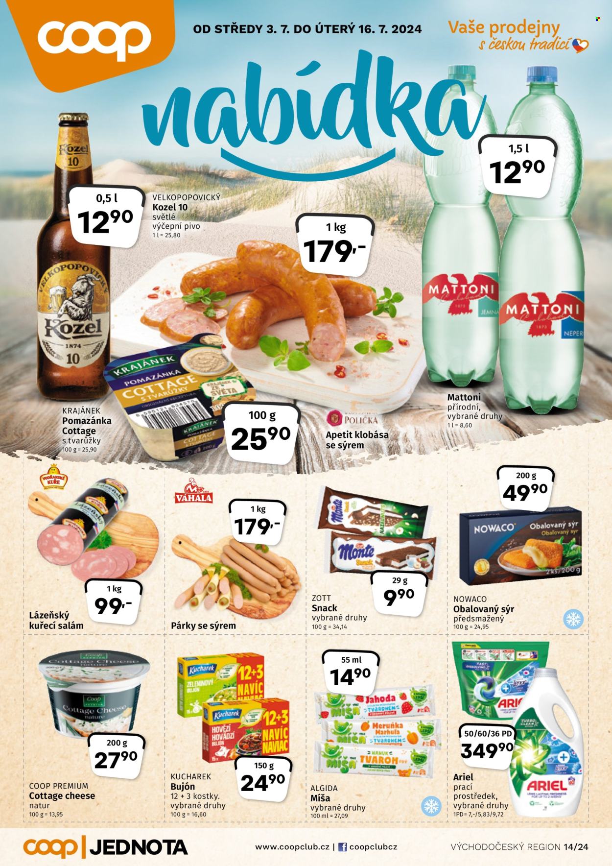 Leták coop JEDNOTA - 3.7.2024 - 16.7.2024. Strana 1