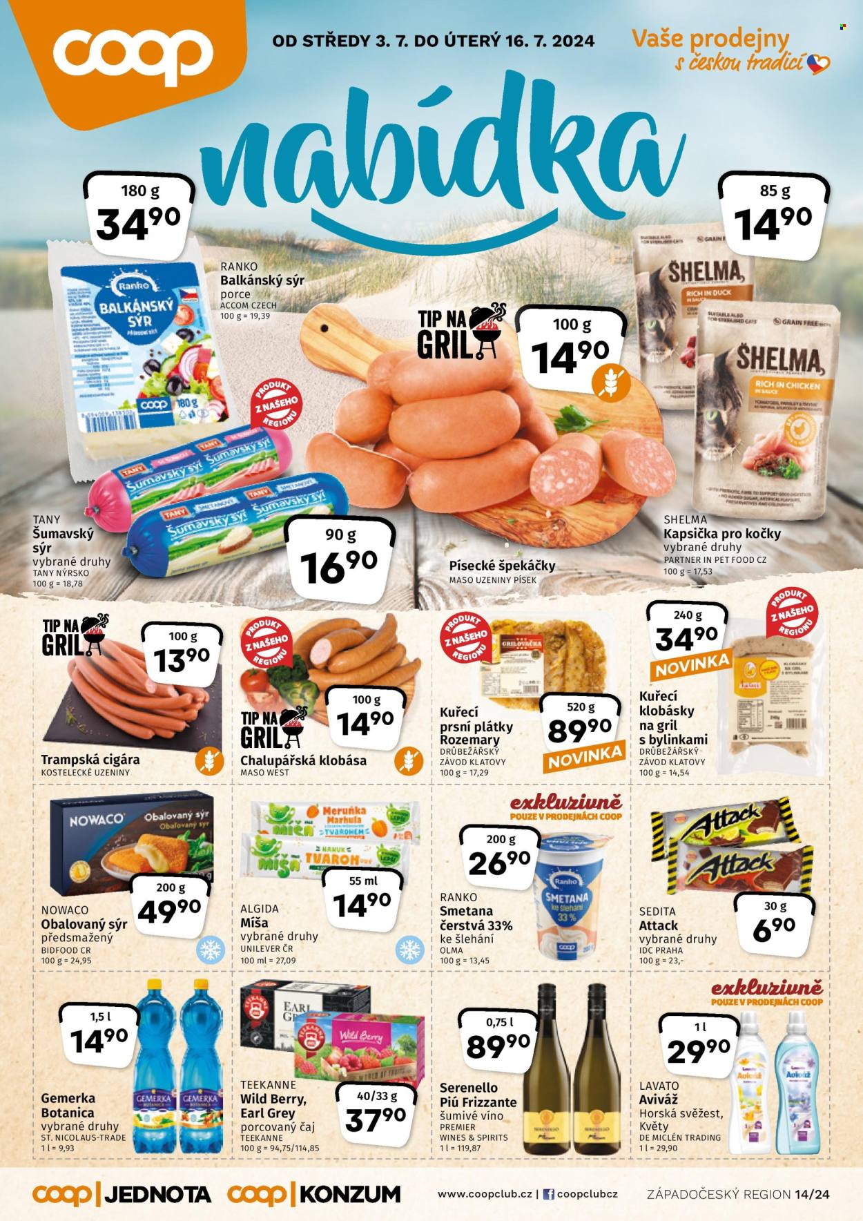 Leták coop JEDNOTA - 3.7.2024 - 16.7.2024. Strana 1