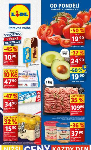 Leták Lidl - 8.7.2024 - 14.7.2024.
