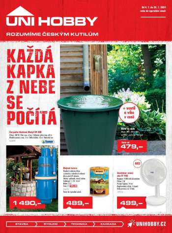 Leták UNI HOBBY - 4.7.2024 - 28.7.2024.