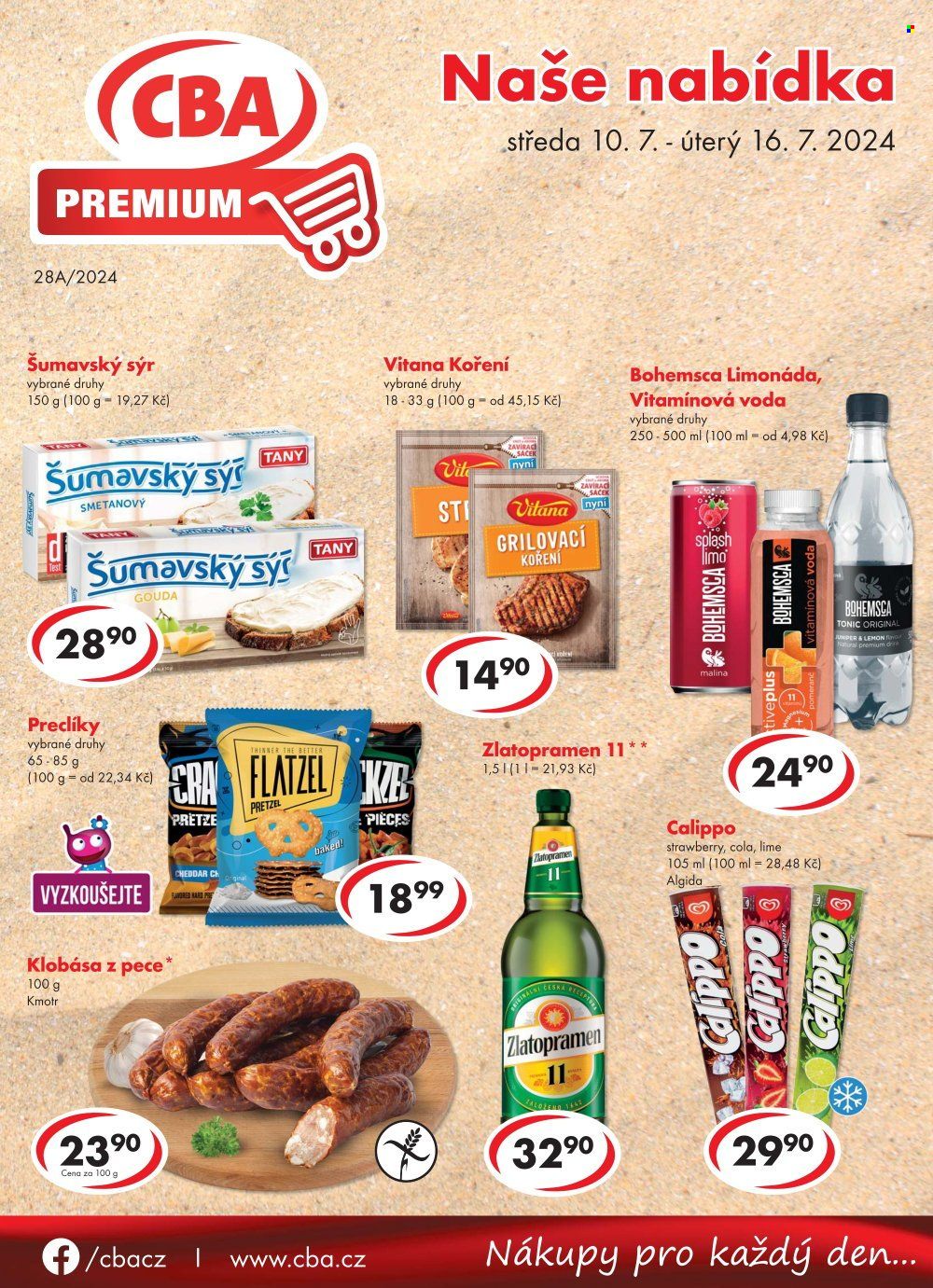 Leták CBA Premium - 10.7.2024 - 16.7.2024. Strana 1