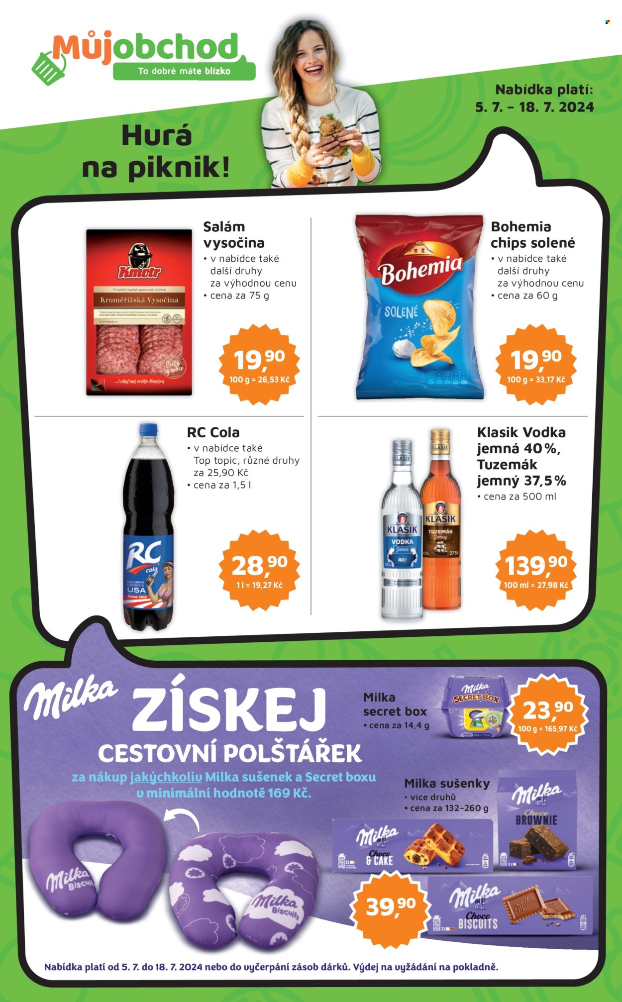 Leták Můj obchod - 5.7.2024 - 18.7.2024. Strana 1
