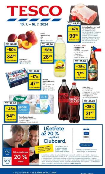 Leták TESCO - 10.7.2024 - 16.7.2024.