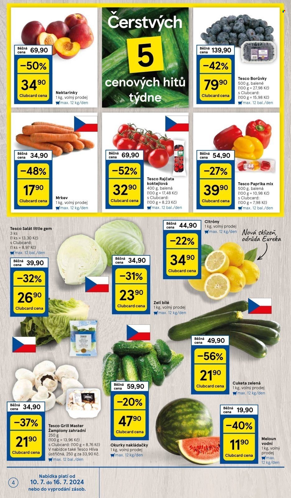 Leták TESCO - 10.7.2024 - 16.7.2024. Strana 4