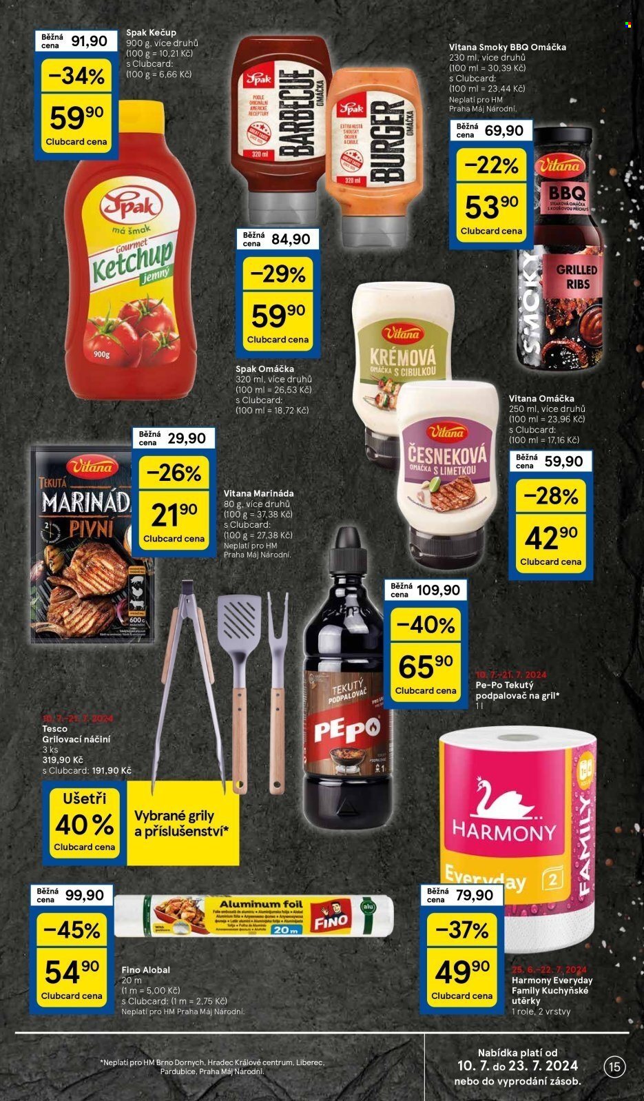 Leták TESCO - 10.7.2024 - 16.7.2024. Strana 15