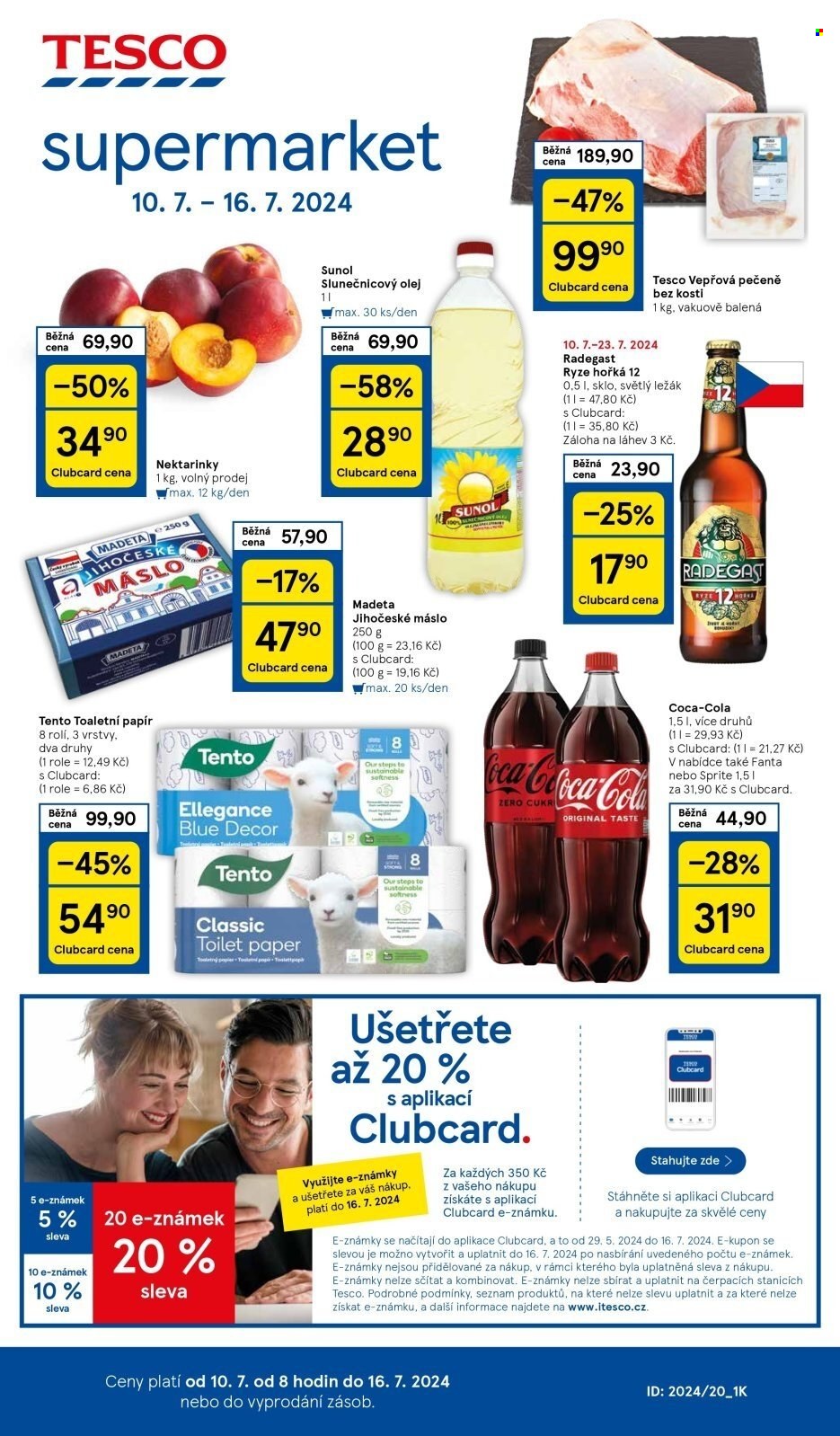 Leták TESCO supermarket - 10.7.2024 - 16.7.2024. Strana 1