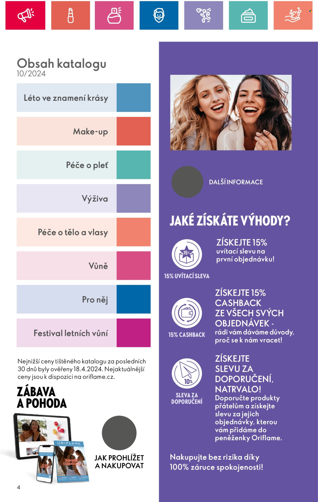 Leták ORIFLAME - 9.7.2024 - 29.7.2024. Strana 4