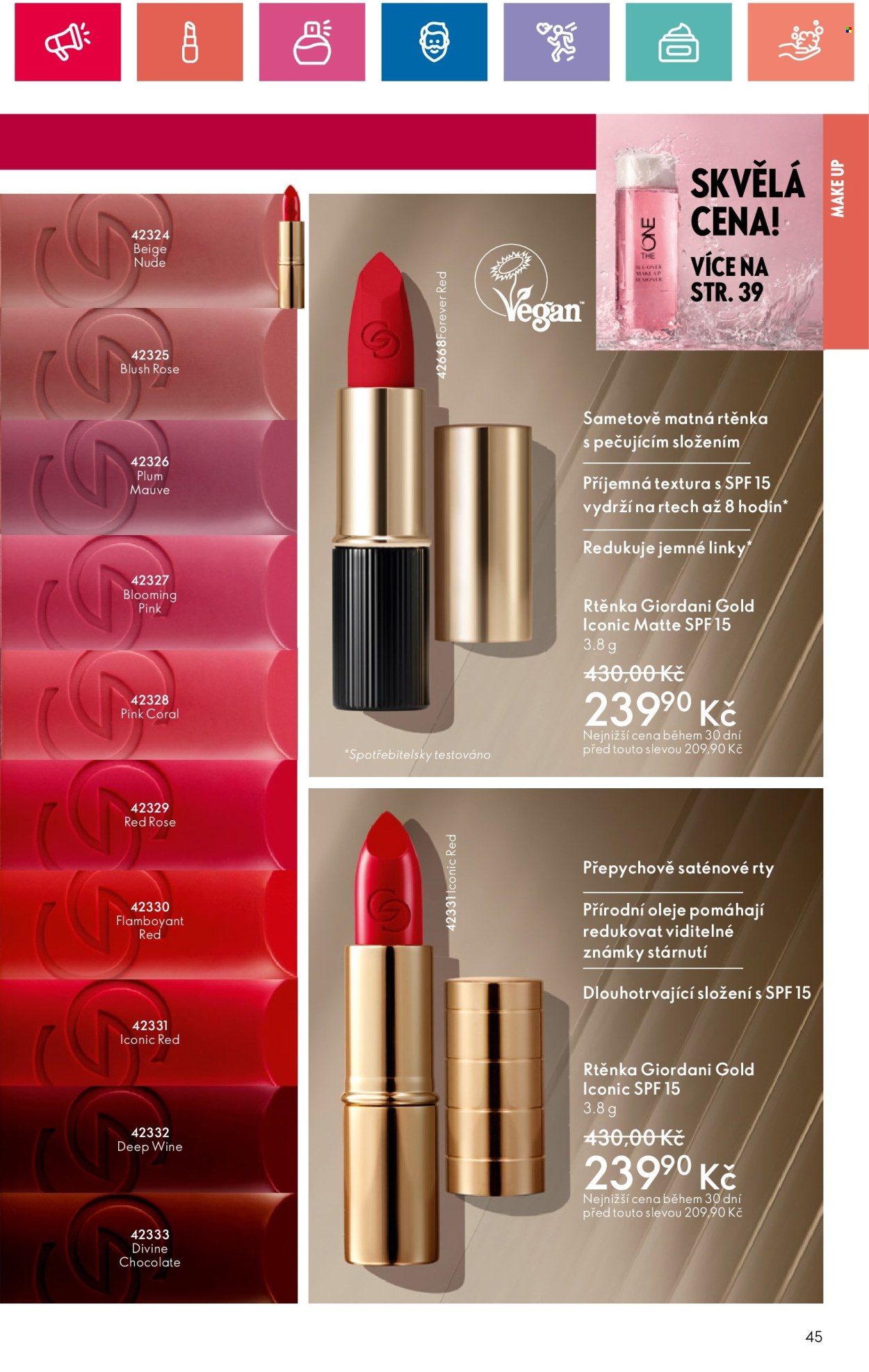 Leták ORIFLAME - 9.7.2024 - 29.7.2024. Strana 45