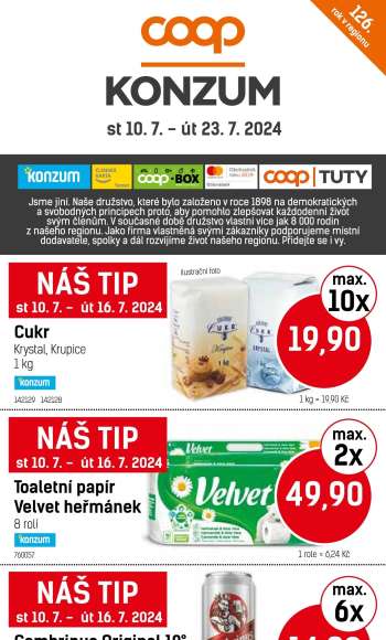 Leták Konzum - 10.7.2024 - 23.7.2024.
