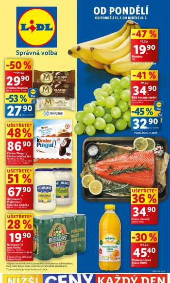 Leták Lidl - 15.7.2024 - 21.7.2024.