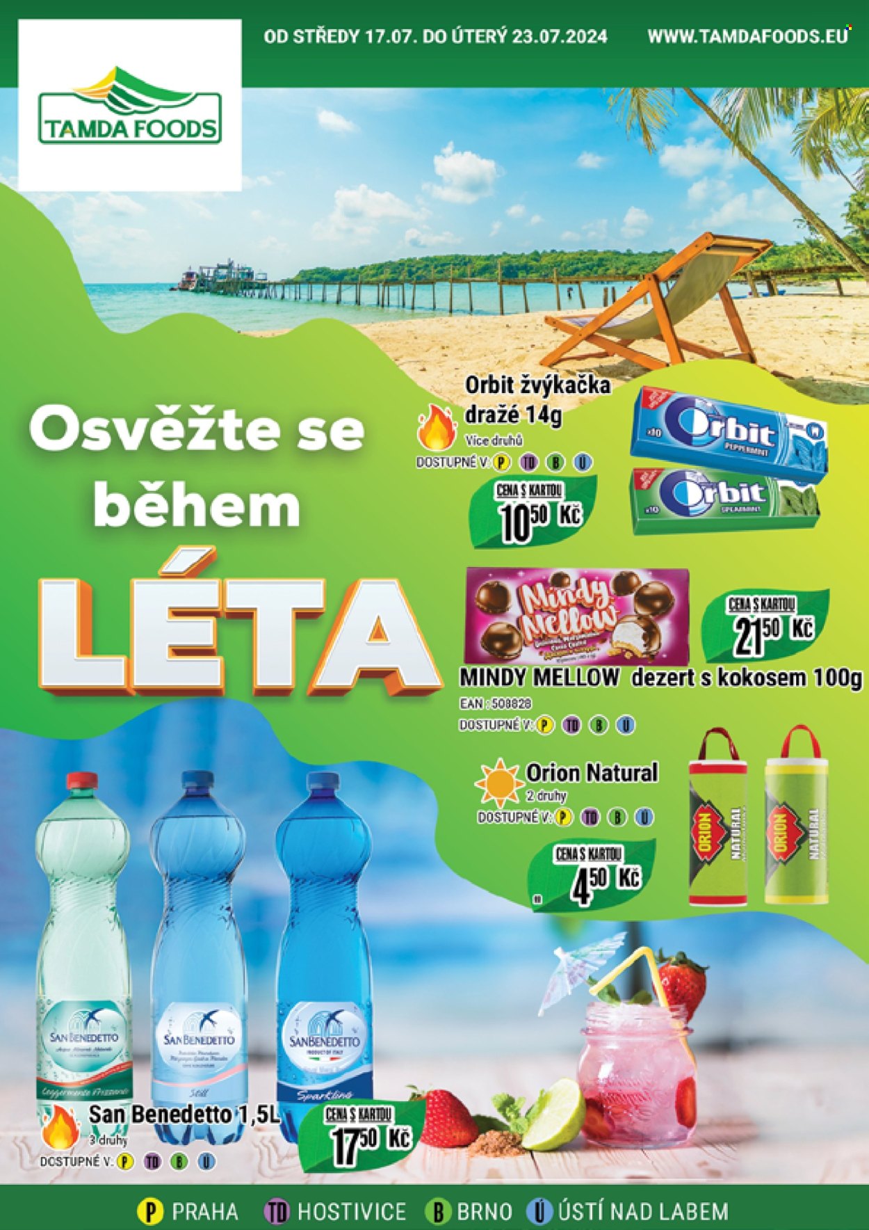 Leták Tamda Foods - 17.7.2024 - 23.7.2024. Strana 1