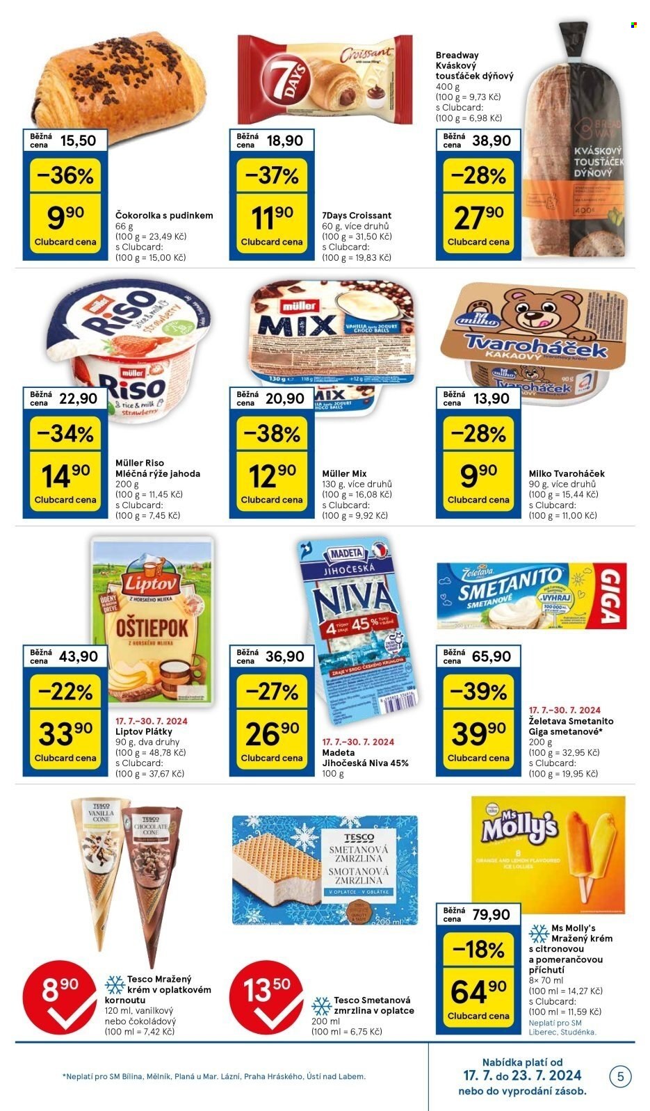 Leták TESCO supermarket - 17.7.2024 - 23.7.2024. Strana 5