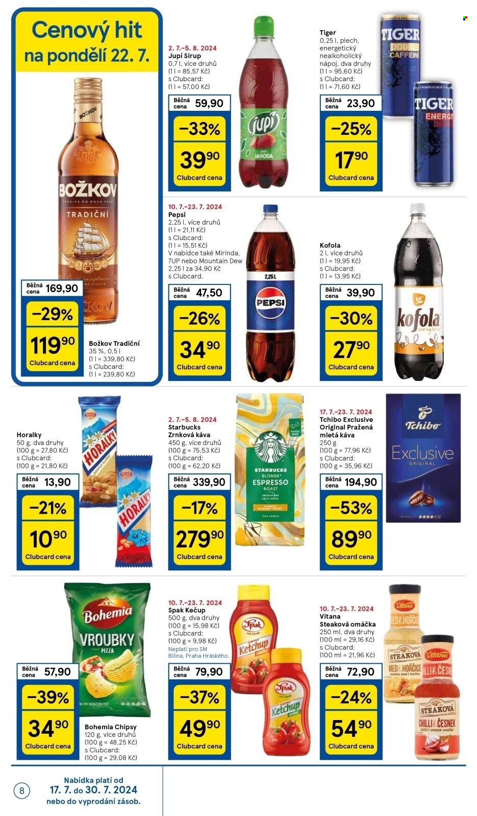 Leták TESCO supermarket - 17.7.2024 - 23.7.2024. Strana 8