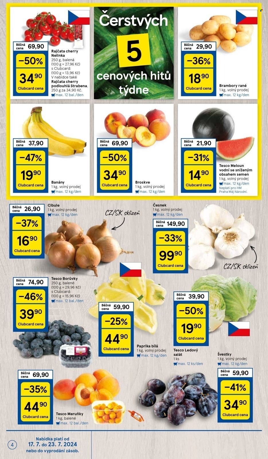 Leták TESCO - 17.7.2024 - 23.7.2024. Strana 4